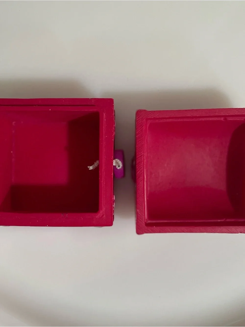 Vintage 2000 Claire’s PinkTreasure Chest Trinket Box Peace Tranquility Y2K